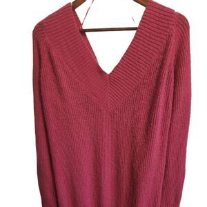 MAVERICK Pink Sweater Oversized Size Large‎